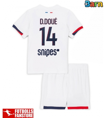 Paris Saint-Germain Desire Doue #14 Bortatröja Barn 2025-26 Kortärmad (+ Korta byxor)